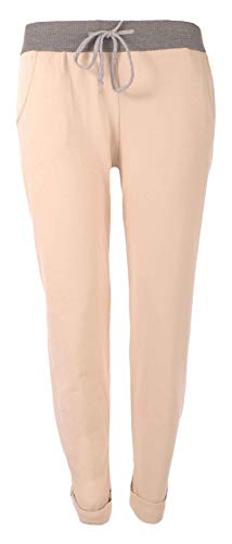 FASHION YOU WANT Damen Sweatpants Größe 34-50 Baggy Hose Boyfriend Freizeithose Sporthose All-Over Roses Print Big Size bis Übergröße (H03, 40-42) von FASHION YOU WANT