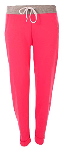 FASHION YOU WANT Damen Sweatpants Größe 34 50 Baggy Hose Boyfriend Freizeithose Sporthose All Over Roses Print Big Size bis Übergröße (H05, 48 50) von FASHION YOU WANT
