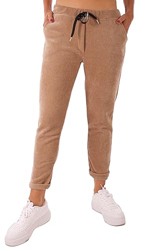 FASHION YOU WANT Damen Vintage Cordhose Hohe Taille Gerades Bein Hose Taschen Hose (DE/NL/SE/PL, Numerisch, 36, 38, Regular, Regular, beige) von FASHION YOU WANT