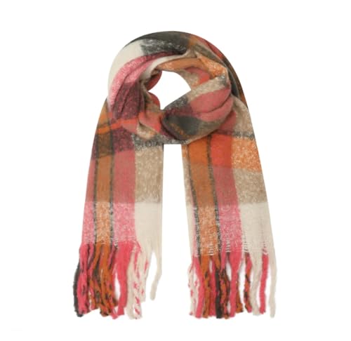 FASHION YOU WANT Damen Web Strickschal UNI FARBEN und langen dicken Fransen, warmer Winter, Stola (S02) von FASHION YOU WANT