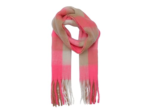 FASHION YOU WANT Damen Web Strickschal UNI FARBEN und langen dicken Fransen, warmer Winter, Stola (S11) von FASHION YOU WANT