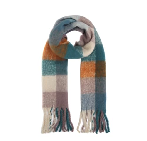 FASHION YOU WANT Damen Web Strickschal UNI FARBEN und langen dicken Fransen, warmer Winter, Stola (S20) von FASHION YOU WANT