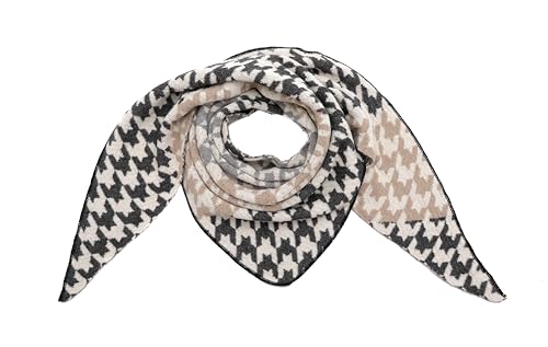 FASHION YOU WANT Dreieckstuch Stola Schal mit Viscose und Wolle - Hochwertiges Halstuch ALIEN - Perfekt für Herbst/Winter (schwarz) von FASHION YOU WANT