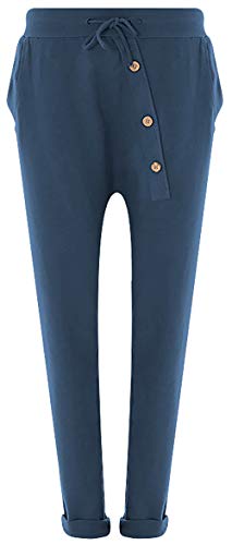 FASHION YOU WANT Jogginghose Sweatpants Sterne Boyfriend Ali Baba Style (36/38, Uni blau) von FASHION YOU WANT
