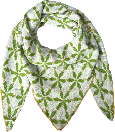 FASHION YOU WANT XXL Schal flauschig schal-tuch damen dicker dreieckstuch groß Wolle BLUME Farben kuschelig (hellgrün) von FASHION YOU WANT