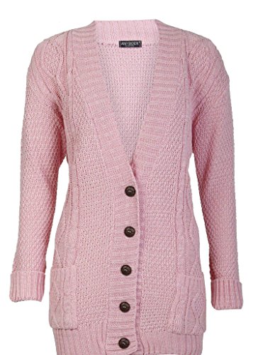 FASHIONCHIC Damen Strickjacke Gr. 40, Babyrosa von FASHIONCHIC