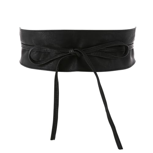 FASHIONGEN - Damen gürtel, Taillengürtel, Bindgürtel, Obi gürtel MICA - Schwarz, 2XL von FASHIONGEN