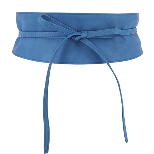 FASHIONGEN - Damen gürtel, Taillengürtel, Bindgürtel, Obi gürtel MICA - Cyan, 3XL von FASHIONGEN