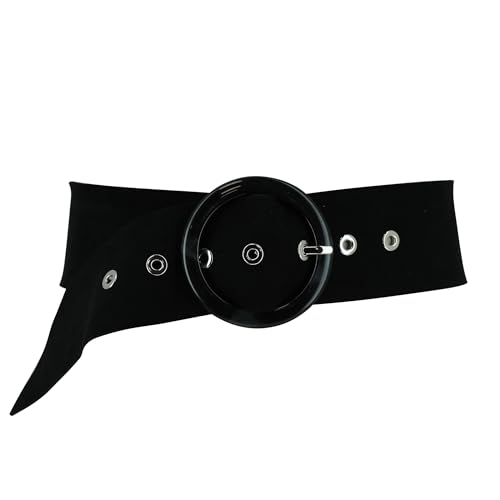 FASHIONGEN - Damengürtel Taillengürtel aus italienischem Leder, ANETTE - Schwarz (Silber), S-M von FASHIONGEN