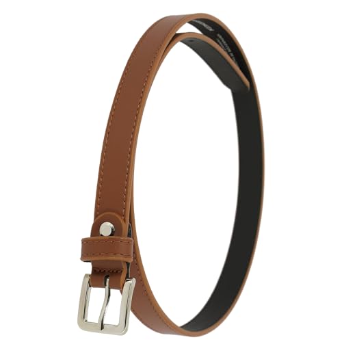 FASHIONGEN - Damengürtel aus echtem italienischem Leder, 2 cm Breite, LINDA - Hellbraun, 90 von FASHIONGEN