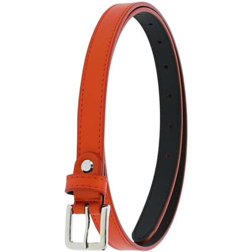 FASHIONGEN - Damengürtel aus echtem italienischem Leder, 2 cm Breite, LINDA - Rot, 75 von FASHIONGEN