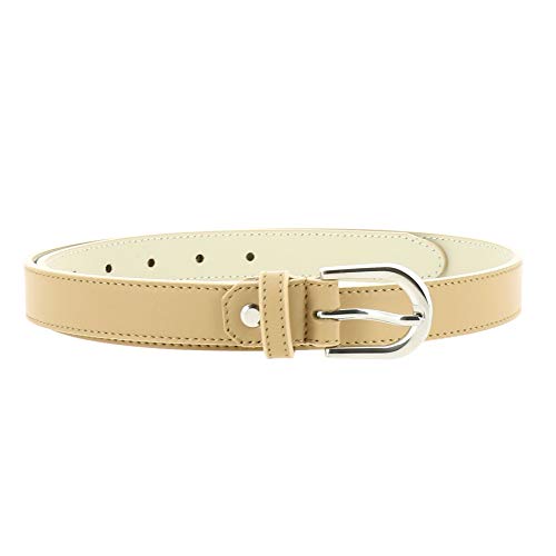 FASHIONGEN - Damengürtel aus italienischem Leder, LUNA - Beige, 100 von FASHIONGEN