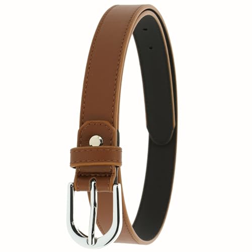 FASHIONGEN - Damengürtel aus italienischem Leder, LUNA - Hellbraun, 95 von FASHIONGEN
