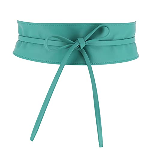 FASHIONGEN - Echtem Rindsleder Vollnarbenleder Obi Gürtel für Damen, Bindgürtel, CASSIANE - Wasser Blau, S-M FASHIONGEN - Echtem Rindsleder Vollnarbenleder Obi Gürtel für Damen, Bindgürtel, CASSIANE - Wasser Blau, S-M von FASHIONGEN