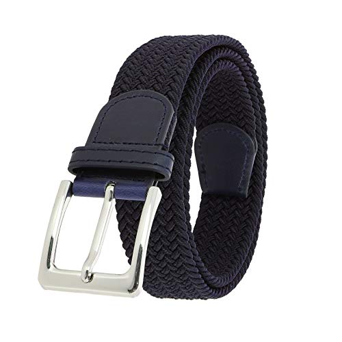 FASHIONGEN - Elastischer Ledergürtel Geflochtener Stretchgürtel für Damen und Herren, PERDERSEN - Blau marin, T105 / Länge 115 - Hosengrößen 49 bis 53 FASHIONGEN - Elastischer Ledergürtel Geflochtener Stretchgürtel für Damen und Herren, PERDERSEN - Blau marin, T105 / Länge 115 - Hosengrößen 49 bis 53 von FASHIONGEN