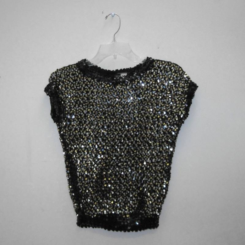 I Love The Nightlife - 1980Er Jahre Pailetten Strick Top Mit Pailletten von FASHIONRERUN