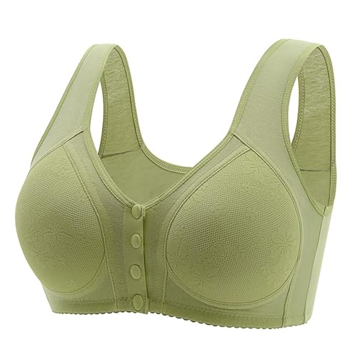 Drahtloser Minimizer BH, Bustier XXL Mit Spitze, Ohne BüGel Vorne Vershcluss BH GroßE GrößEn Vollschalen Softcup Weich Bralette WohlfüHl Klassische Bra T Shirt V-Ausschnitt Bralette von FASLOLSDP
