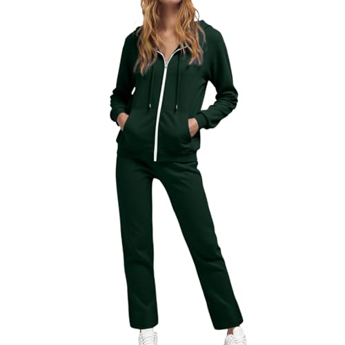 FASLOLSDP Jogginganzug Damen Set Trainingsanzug Zweiteiler Kapuzenpullover & Jogginghose Frauen Sweatjacke Trainingshose Fitnessanzug Langarm Reißverschluss Tracksuit Sport Freizeitanzug FASLOLSDP Jogginganzug Damen Set Trainingsanzug Zweiteiler Kapuzenpullover & Jogginghose Frauen Sweatjacke Trainingshose Fitnessanzug Langarm Reißverschluss Tracksuit Sport Freizeitanzug von FASLOLSDP