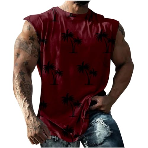 Herren Tank Top, Shirt Herren Mit Druck, Sleeveless Muskelshirt Unterhemd FüR Training Gym Fitness & Bodybuilding Leicht Rundhals Funktionsshirt Locker Freizeit Tops Herren Tank Top, Shirt Herren Mit Druck, Sleeveless Muskelshirt Unterhemd FüR Training Gym Fitness & Bodybuilding Leicht Rundhals Funktionsshirt Locker Freizeit Tops von FASLOLSDP