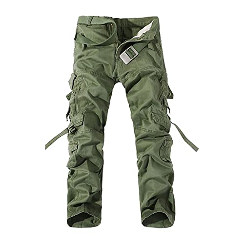 Herrenhose Mode Street Style Einfarbig Lässige Sportoveralls Outdoor Hosen Für Herren (GN1, 40) von FASLOLSDP