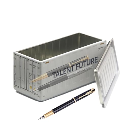 FASSME Kreative kleine Aufbewahrungsbox, stilvolles Federmäppchen, kompakter Behälter, Metalldosen mit Deckel, tragbare Metallbox für Schreibtisch, Schule, Freunde, Kinder, a, Refer to description, von FASSME