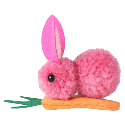 Kaninchen-Haarspange, Hasen-Plüsch-Haarspange, Entenschnabel-Clip, Hasen-Karotten-Haarspange Für Ostern, Süße Hasen-Haarspange Für Frauen, Hasen-Karotten-Haarnadel Für Ostern, Halloween-Kostüm von FASSME