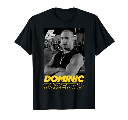 FAST AND FURIOUS Dominic Toretto Portrait Logo T-Shirt, Schwarz, Klassische Passform, Halbarm, T-Shirt, S, Herren FAST AND FURIOUS Dominic Toretto Portrait Logo T-Shirt, Schwarz, Klassische Passform, Halbarm, T-Shirt, S, Herren von FAST AND FURIOUS
