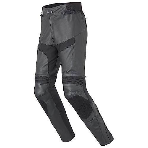 Sport Men 191 Motorrad Lederhose Herren, Klasse A Zertifizierte Motorradhose Herren, Bequeme Motorradhose Herren mit Protektoren, Knieprotektoren Entnehmbar & Höhenverstellbar, Größe 48 von FAST WAY