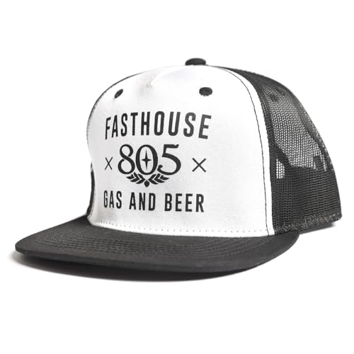 FASTHOUSE 805 Gas & Beer Trucker Hat, Weiss/opulenter Garten, Einheitsgr��e von FASTHOUSE