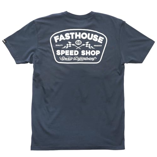 FASTHOUSE Kurzärmliges T-Shirt mit Keilabsatz, Indigo/Mandala-Traum, M von FASTHOUSE