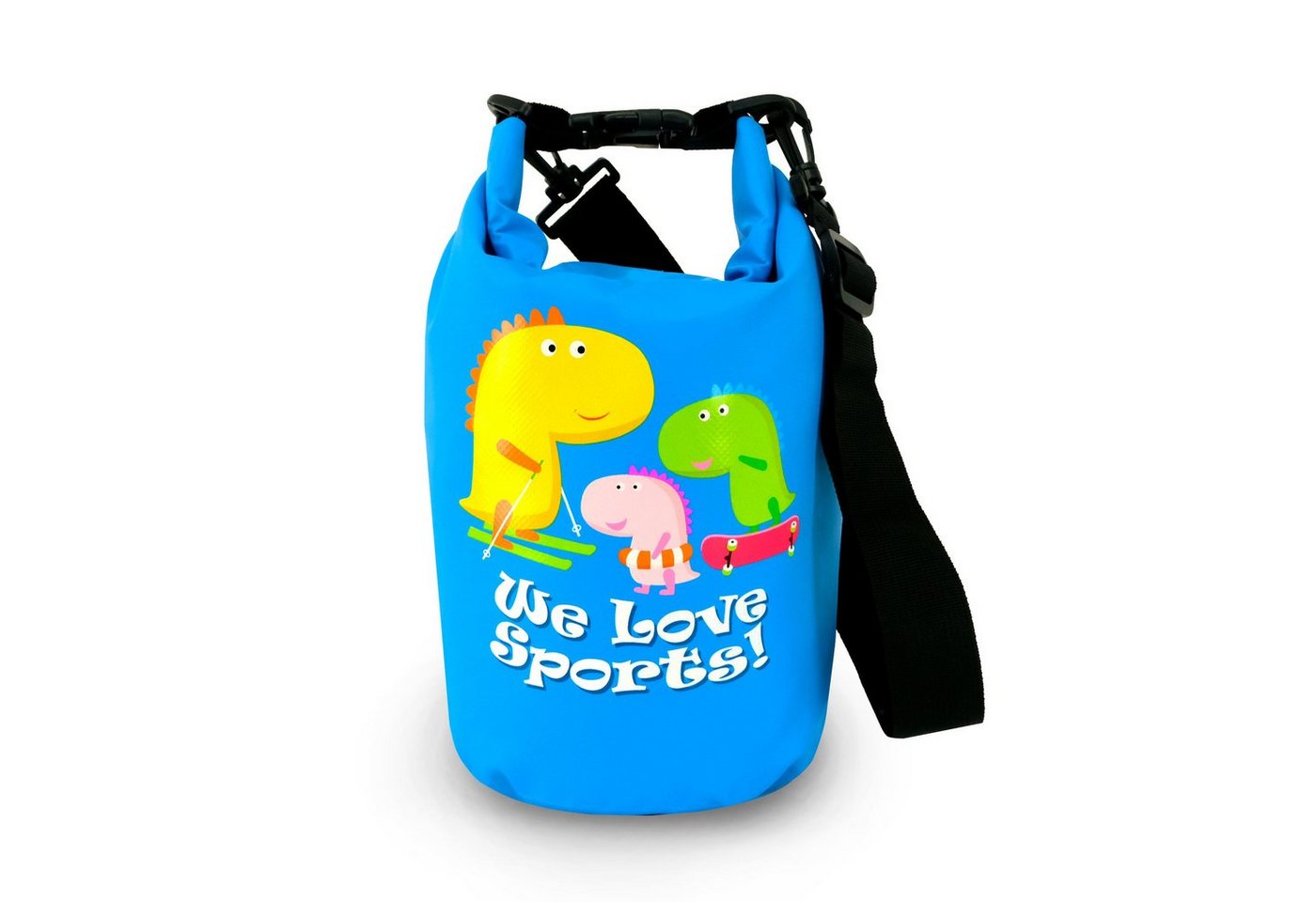 FASports Drybag Wasserdichte Tasche Aquino, Blau, Seesack/Packsack mit Tragegurt (1-tlg., H: 35 cm, Ø 18 cm), 5 Liter von FASports
