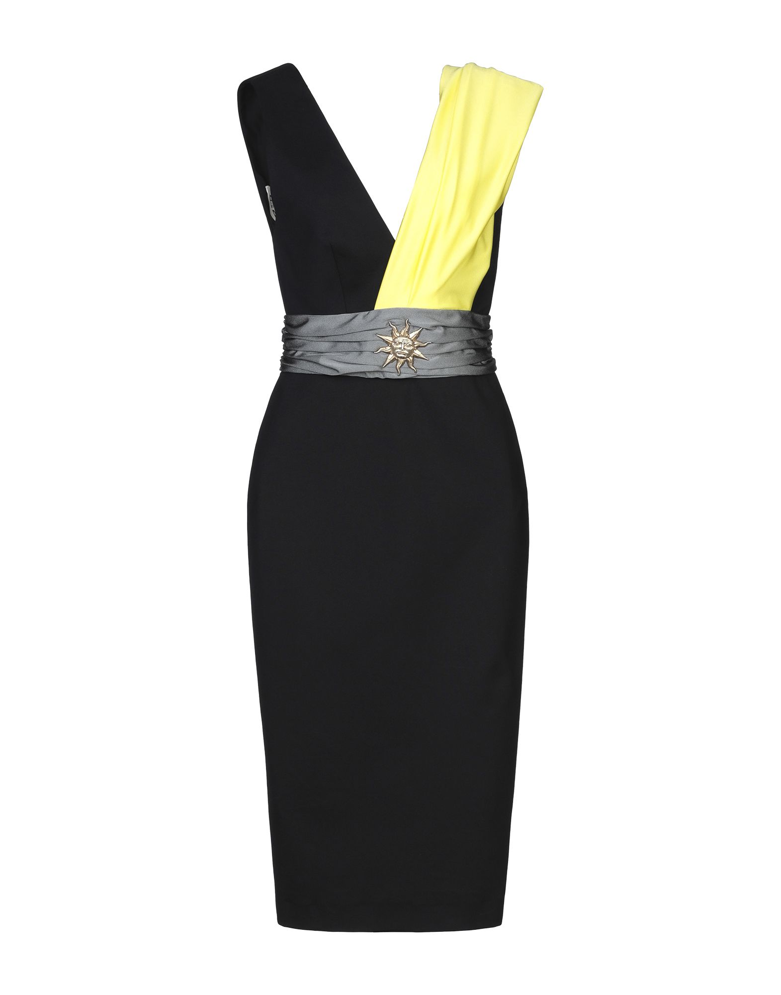 FAUSTO PUGLISI Midi-kleid Damen Schwarz von FAUSTO PUGLISI