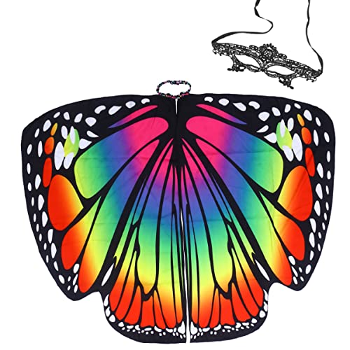 FAVOMOTO Tippet-Schmetterling Schmetterlingsflügeln für Frauen- Kostüm Schmetterlingskostüm. elegant überwintern kape Kleidung schmücken kreativer Tipp Frau Tippet bilden Schal Mantel Damen von FAVOMOTO