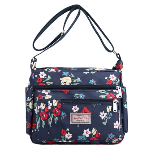 FAVORTALK Damen Cross-Body Taschen Nylon Groß - Multi Pocket Handtasche Schulter Handtaschen Tasche Wasserdicht für Damen, B39304, 29X24X16 cm / 11.4X9.4X6.3 inches von FAVORTALK