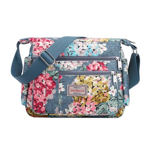 FAVORTALK Damen Cross-Body Taschen Nylon Groß - Multi Pocket Handtasche Schulter Handtaschen Tasche Wasserdicht für Damen, B39306, 29X24X16 cm / 11.4X9.4X6.3 inches von FAVORTALK