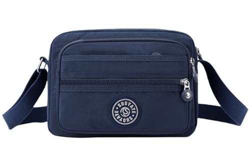 FAVORTALK Kleine Umhängetasche Damen Crossbody Bag Moderne Nylon Handtasche mit Verstellbarem Messenger Bags Handytasche für Schule Reisen,DJB01504 von FAVORTALK