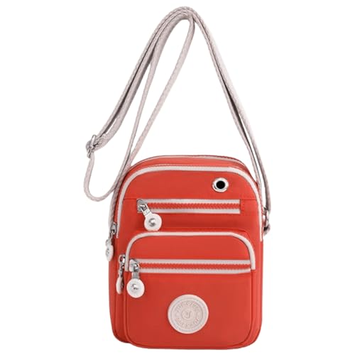 FAVORTALK Kleine Umhängetasche Damen Crossbody Bag Moderne Taschen mit Breitem Schultergurt 5 fächern Geeignet für Tägliche Reisen und Reisen,DJB02006 von FAVORTALK