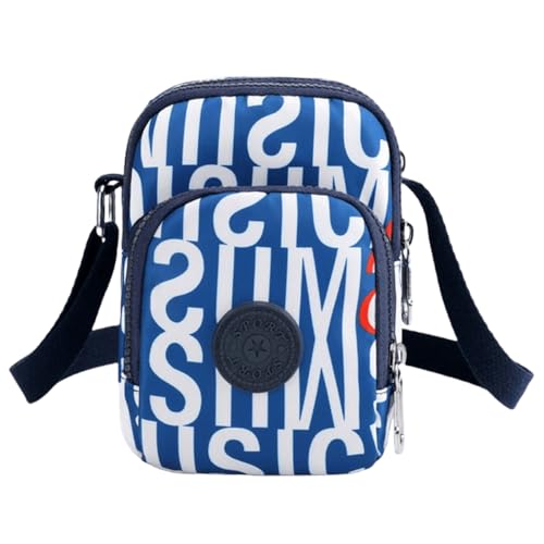 FAVORTALK Kleine Umhängetasche Handytasche Zum Umhängen Damen Nylon Crossbody Bag mit Vielen Fächern Verstellbarer Abnehmbarer Schultergur Handytaschen für Festival Konzert Urlaub DJB01109 von FAVORTALK