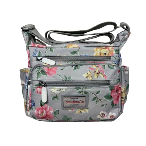 FAVORTALK Nylon Damen Handtasche Mittelgross Wasserdicht - Große Kapazität Umhängetasche Leichte Crossbody Bag Schultertasche mit Verstellbarem Breiter Gurt Messenger Taschen Frauen - B39411 von FAVORTALK