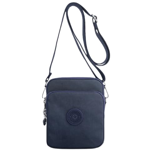 FAVORTALK Klein Umhängetasche Damen Crossbody Bag - Reißverschluss Moderne Messenger Bag Damen mit Schultergurt Schwarz,DJB02410 von FAVORTALK