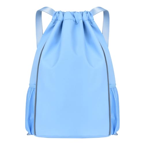 FAVORTAlK Schwimmrucksack Mode Sport Rucksäcke Fußball Tasche Verstellbar Sportrucksack mit Innentasche und Reißverschluß-Sicherheitstasche Große Kapazität Kordelzug Turnbeutel für Sport Reisen,B03212 von FAVORTALK