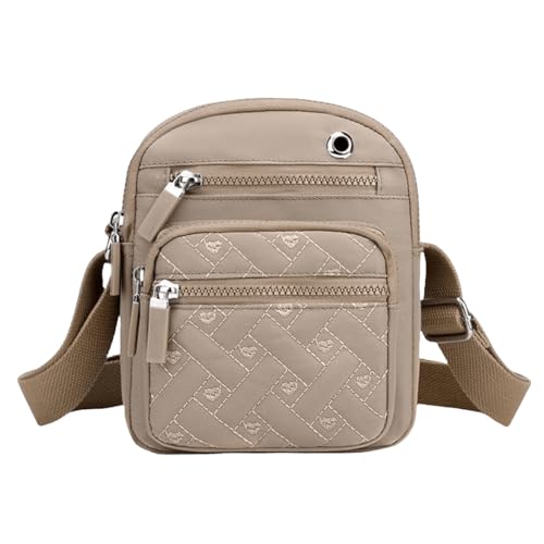 FAVORTALK Umhängetasche Damen Reißverschluss Umhängetasche Damen Mittelgroß Crossbody Bag Moderne Tasche Verstellbar Schultergurt Stylisch Handy Schultertasche Handtasche,B02311 von FAVORTALK