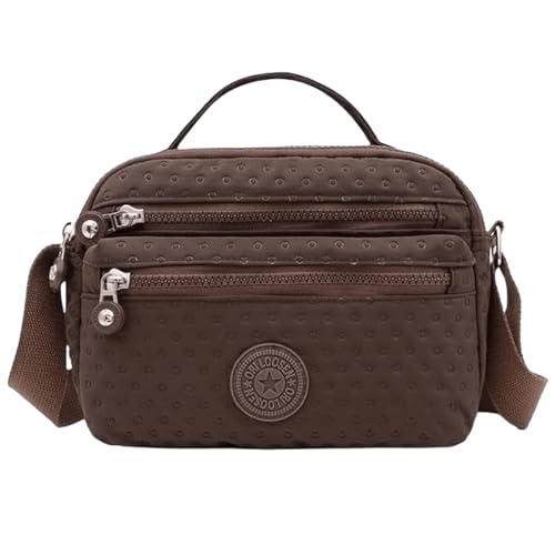 FAVORTALK Umhängetasche Damen Mittelgroß Handytasche Crossbody Tasche zum Umhängen Arbeitstasche mit Verstellbarer Schultergurt Braun B02811 von FAVORTALK
