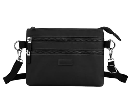 FAVORTALK Umhängetasche Damen Mittelgroß Nylon Kleine Handtasche Reißverschluss Crossbody Bag Handytasche zum Umhängen,B02710 von FAVORTALK