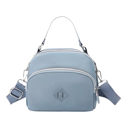 FAVORTALK Crossbody Bag Damen Kleine Umhängetasche - Crossbody Tasche Nylon Messenger Taschen Frauen Wasserdicht Handtaschen Mode Abnehmbar Schultergurt Schultertasche Leichte Blau DJB01008 von FAVORTALK