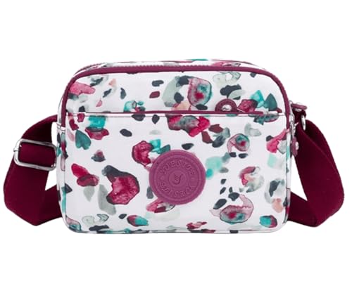 FAVORTALK Nylon Umhängetasche Klein Handytasche Damen - Crossbody Taschen Schultertasche mit Kartenfächer mit Verstellbar Schultergurt - DJB01620 von FAVORTALK