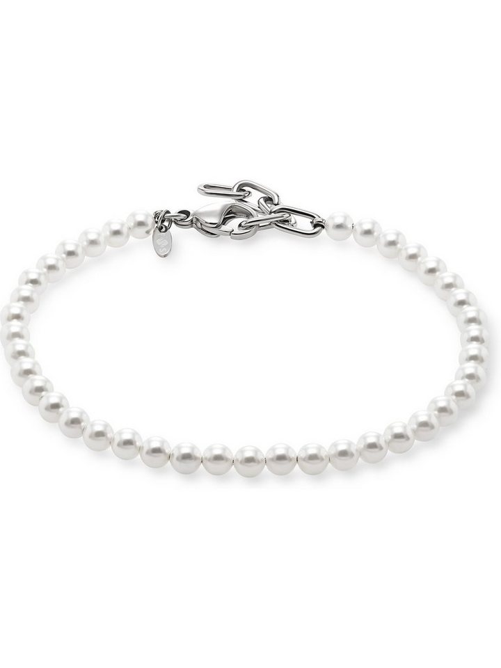 FAVS Armband FAVS Herren-Armband Edelstahl, Perle Muschelkern von FAVS