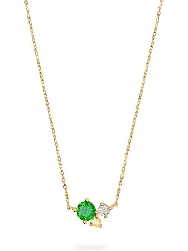 FAVS Collier FAVS Damen-Kette 375er Gelbgold 1 Zirkonia von FAVS