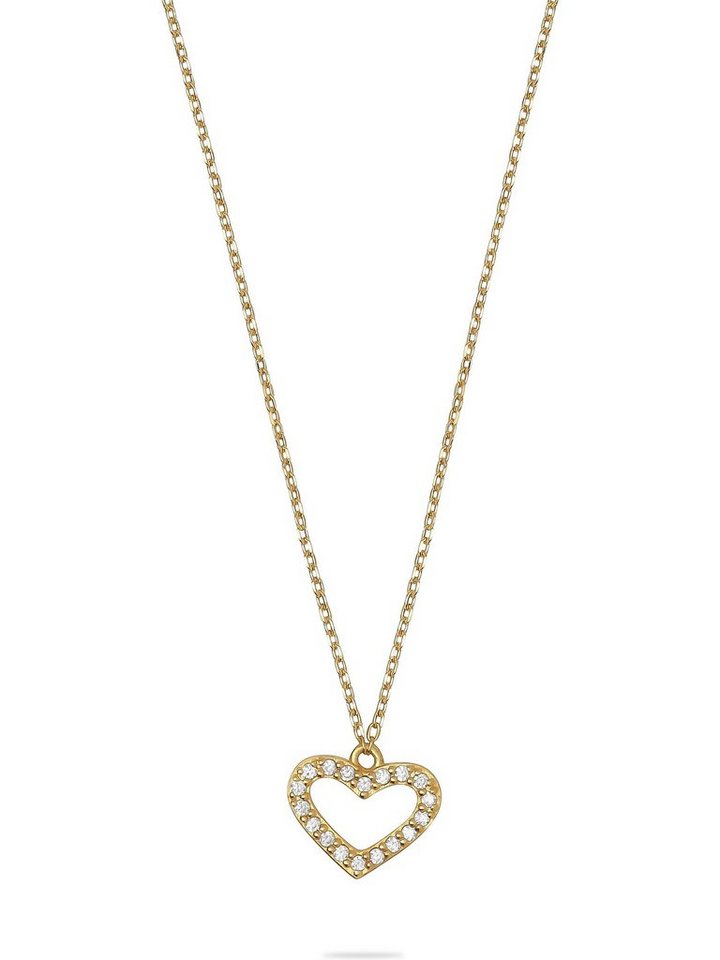 FAVS Collier FAVS Damen-Kette 375er Gelbgold 18 Zirkonia von FAVS