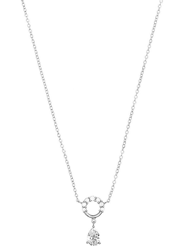 FAVS Collier FAVS Damen-Kette 925er Silber 1 Zirkonia von FAVS